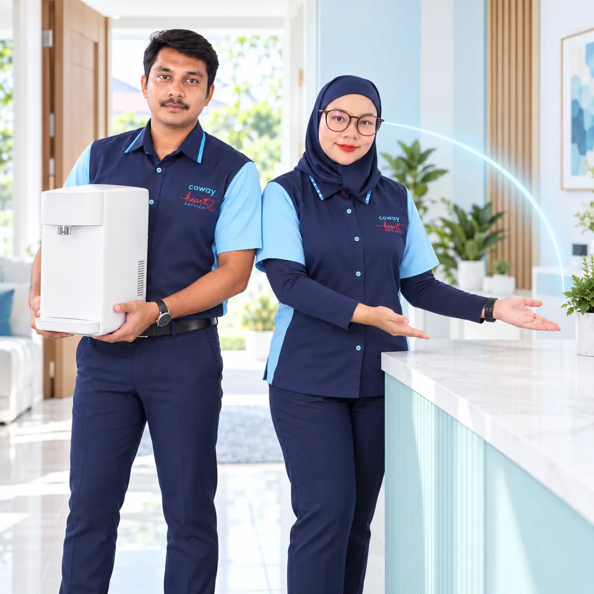 Ahmad and Dayah helping you explore Coway options